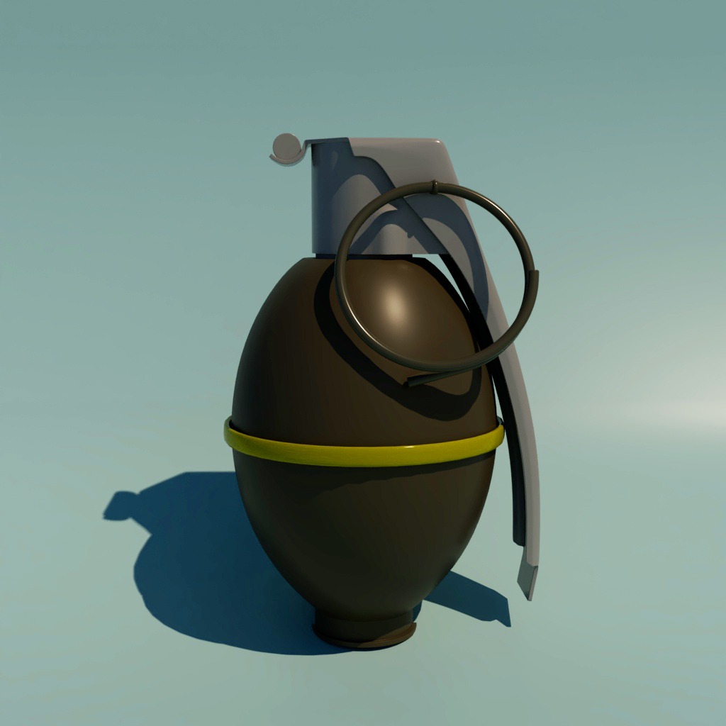 Different grenade model by sandeep kumar sethy,(maya work), 3d work, hardsurface model, weapon model